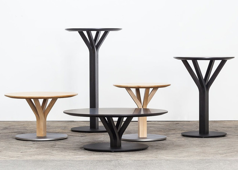 arik levy TON split chair bloom table designboom
