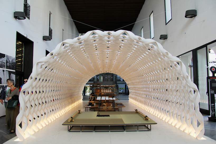 kengo kuma irori kitchenhouse milan design week designboom