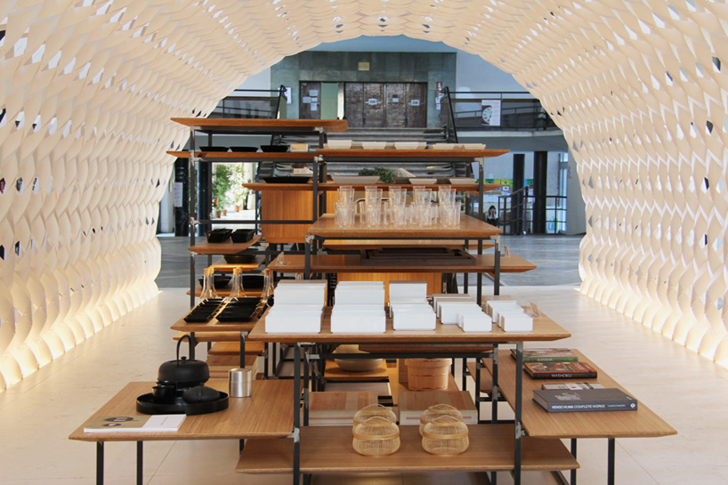 kengo kuma irori kitchenhouse milan design week designboom