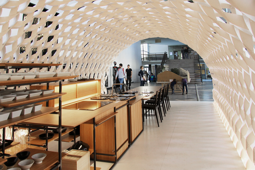 kengo kuma irori kitchenhouse milan design week designboom