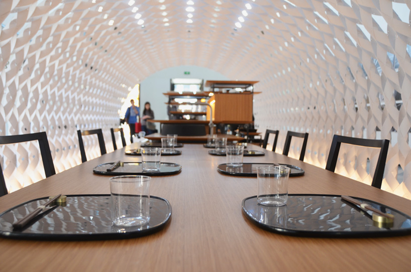 kengo kuma irori kitchenhouse milan design week designboom