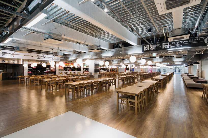 narita airport terminal 3 running track party muji nikken designboom