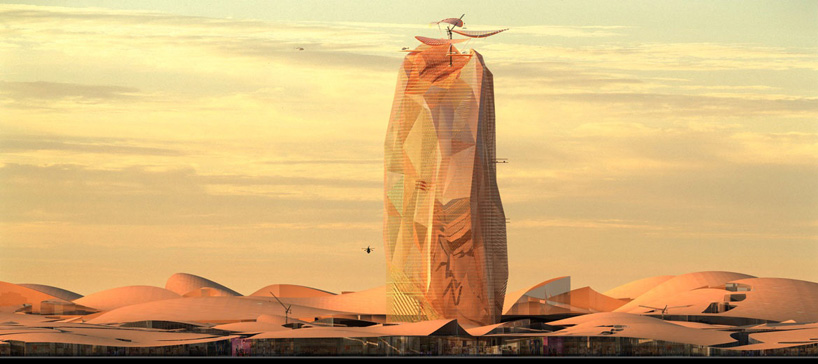 oxo architects nicolas laisne city sand tower sahara marocco designboom