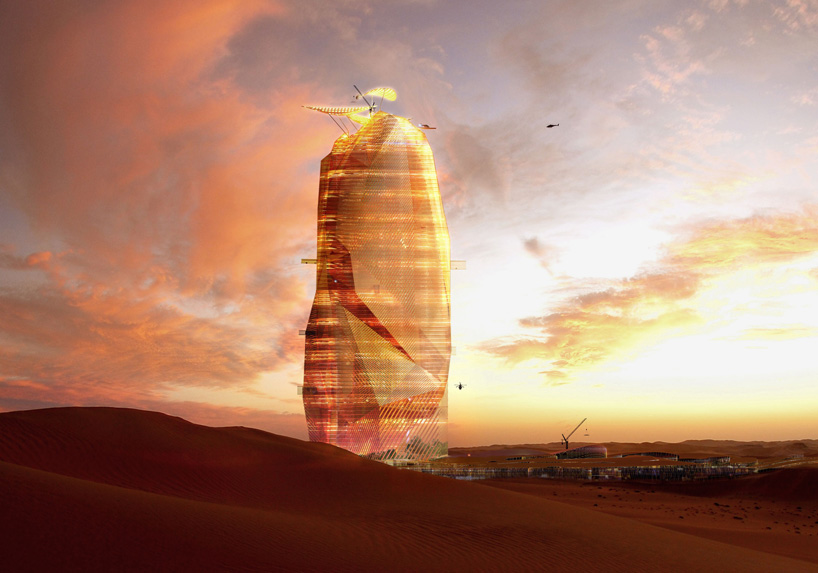 oxo architects nicolas laisne city sand tower sahara marocco designboom