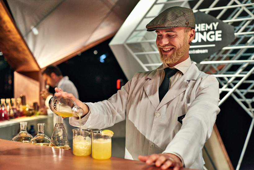 sodastream alchemy lounge designboom 