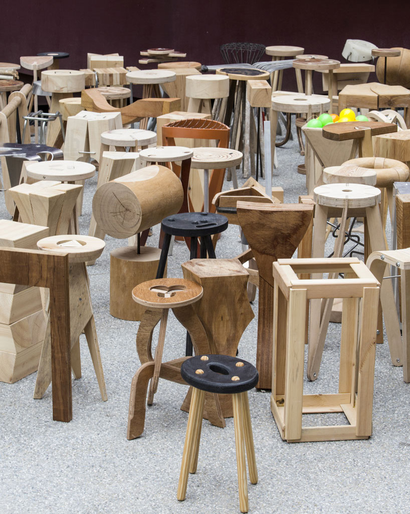 stools yaacov kafman design museum holon designboom