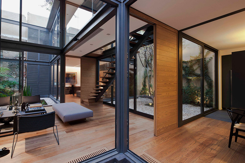 andres stebelski as arquitecto house with four courtyards mexico city designboom