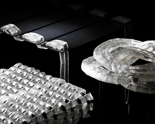 liquid-filled knitmold chairs combine craft and efficiency