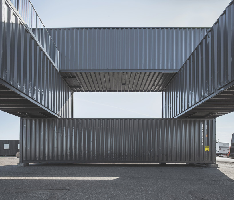 arcgency made to be moved shipping container office building copenhagen designboom