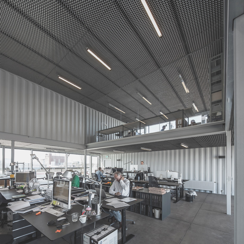 arcgency made to be moved shipping container office building copenhagen designboom