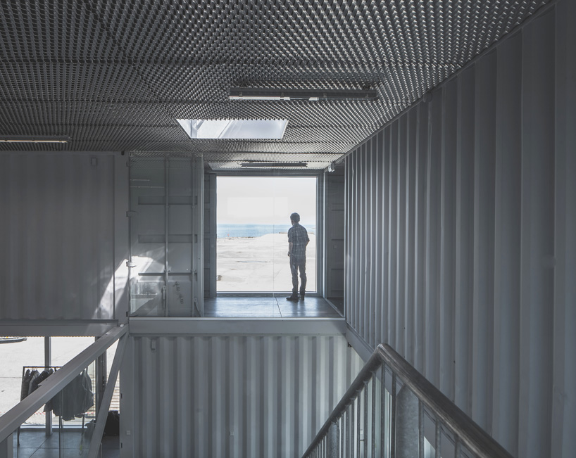 arcgency made to be moved shipping container office building copenhagen designboom