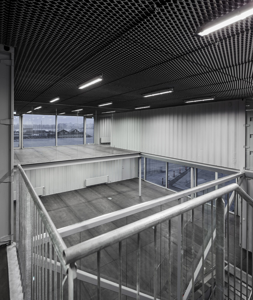arcgency made to be moved shipping container office building copenhagen designboom