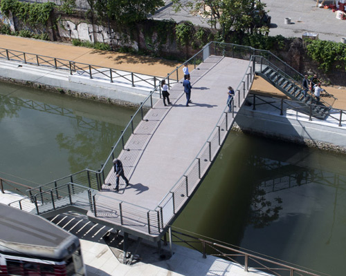 lombardini22 finishes pedestrian bridge in milan