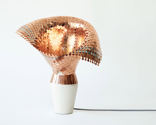 malgorzata mozolewska uses flexible metal fabric in eye of the light