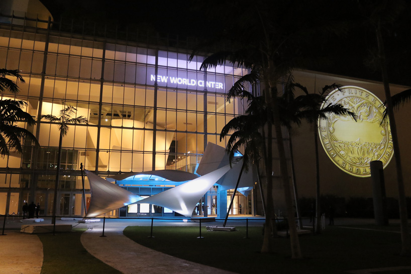 pritzker prize frei otto installation new world center miami beach designboom