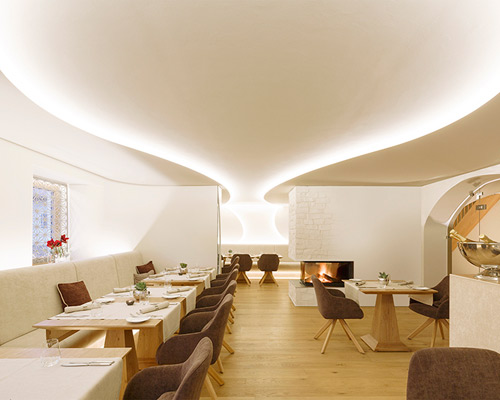 room code uses muted, organic forms to transform restaurant hummel