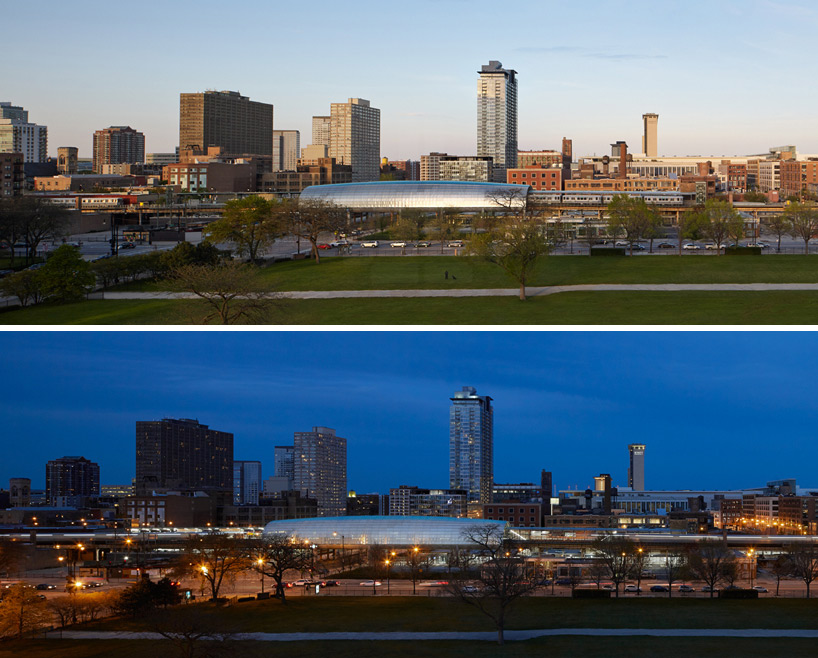 ross barney architects cermak mccormick place station chicago designboom