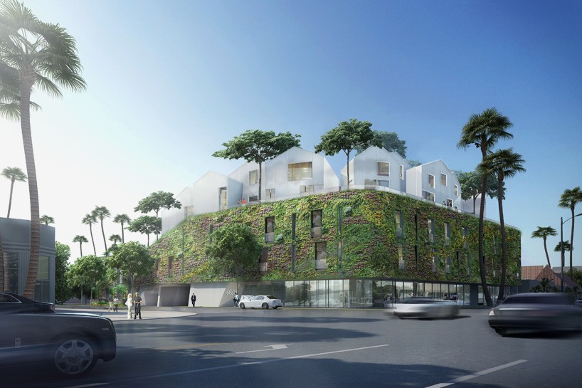 plans revealed for MAD architects' hillside village in los angeles