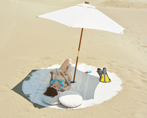 christophe caranchini sets new standard in relaxation with big towel