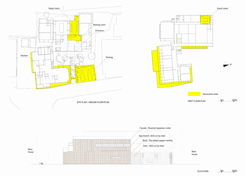 geneto architects YOC japanese restaurant renovation designboom