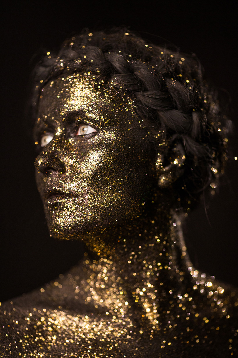 glitter-covered girls embrace body diversity in experimental art video