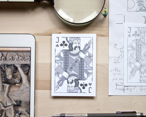 humble raja designs illustrated kings of india playing cards