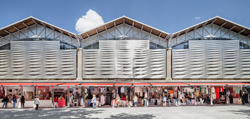 mateo arquitectura ninot market renovation barcelona designboom