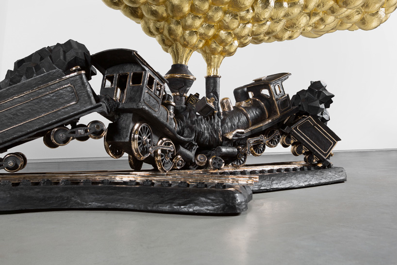 studio job train crash table carpenters workshop gallery design miami basel designboom