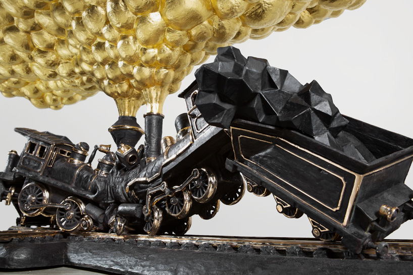 studio job train crash table carpenters workshop gallery design miami basel designboom