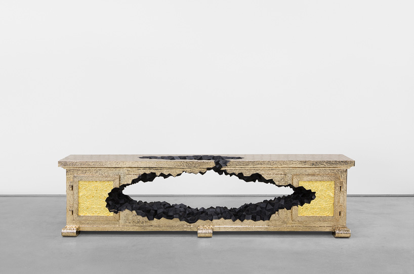 studio job train crash table carpenters workshop gallery design miami basel designboom