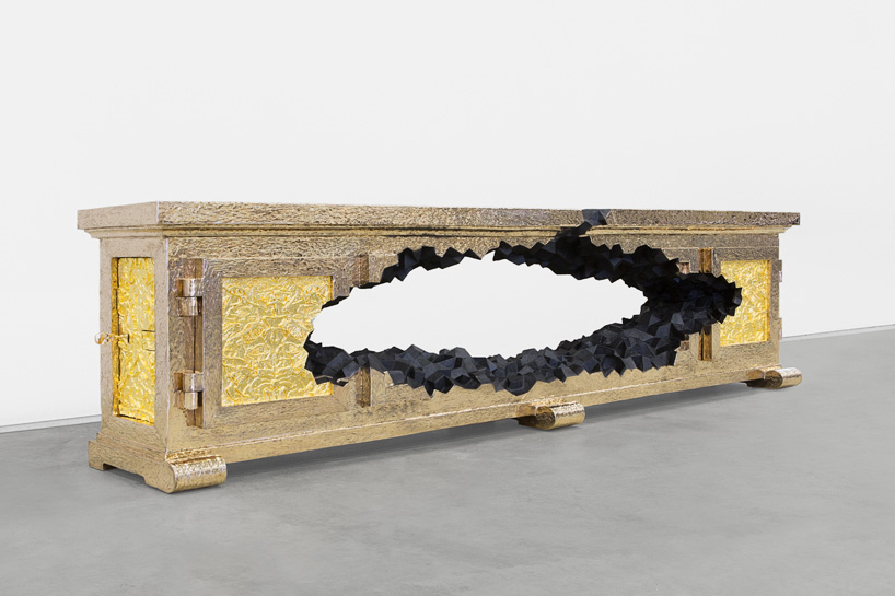 studio job train crash table carpenters workshop gallery design miami basel designboom