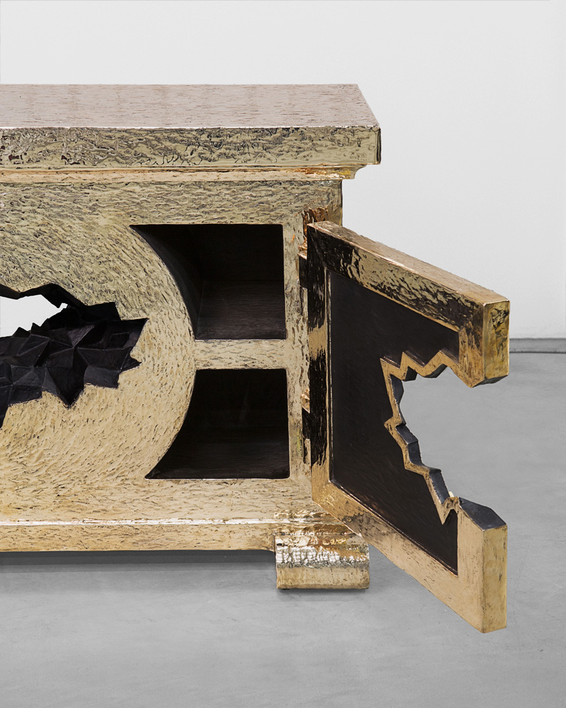 studio job train crash table carpenters workshop gallery design miami basel designboom