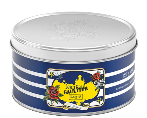 jean paul gaultier dresses up two of kusmi tea's emblematic blends