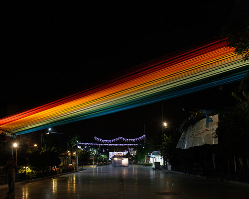 EOT design studio creates colorful, whispering rainbow in tehran