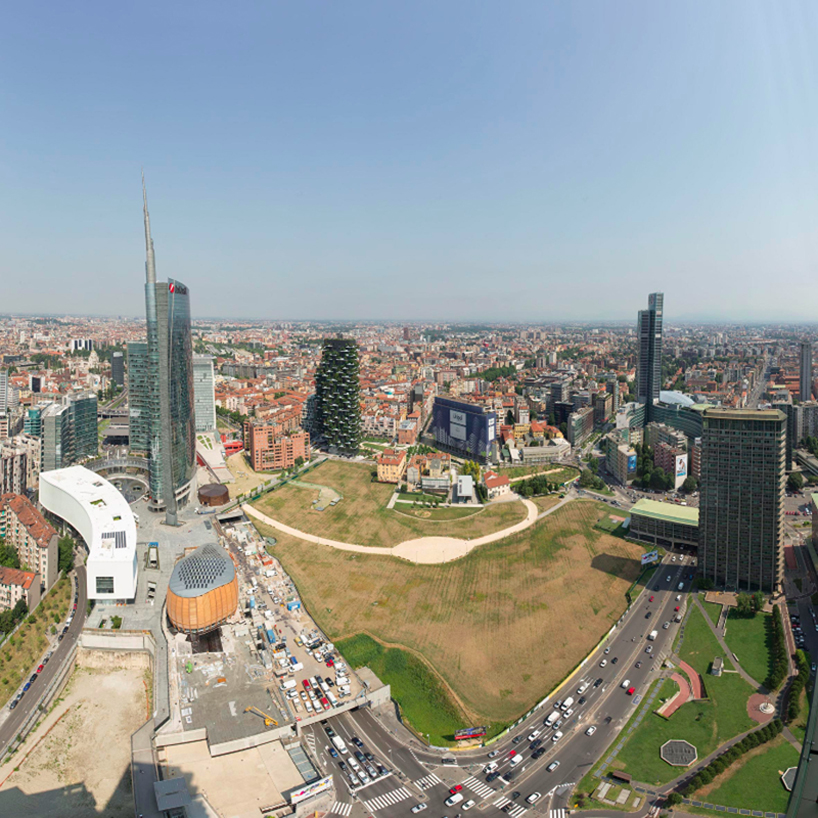 agnes denes wheatfield milan fondazione nicola trussardi designboom