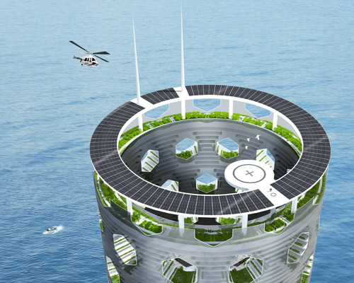 luca curci architects designs modular vertical city concept
