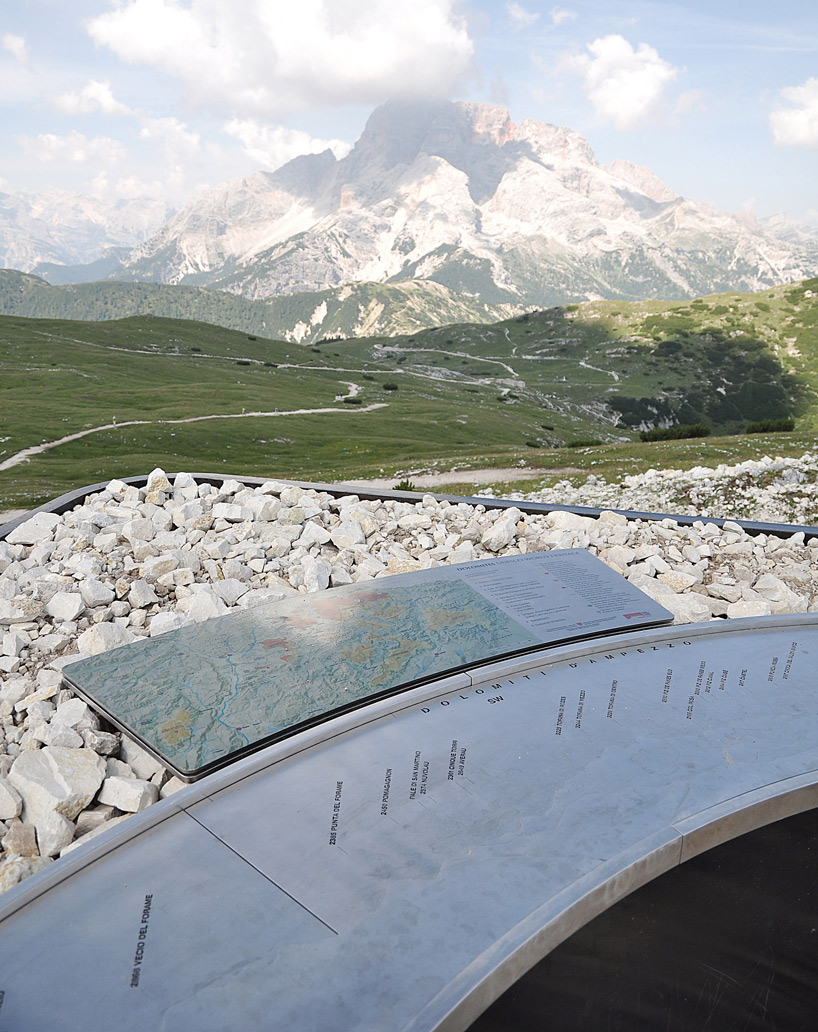 messner architects monte specie 2305 masl lookout dolomites italy designboom