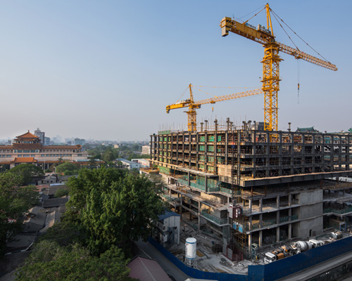 ole scheeren's guardian art center takes shape in beijing