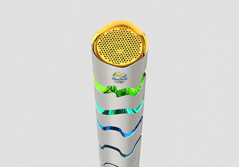 rio 2016 olympic torch designboom