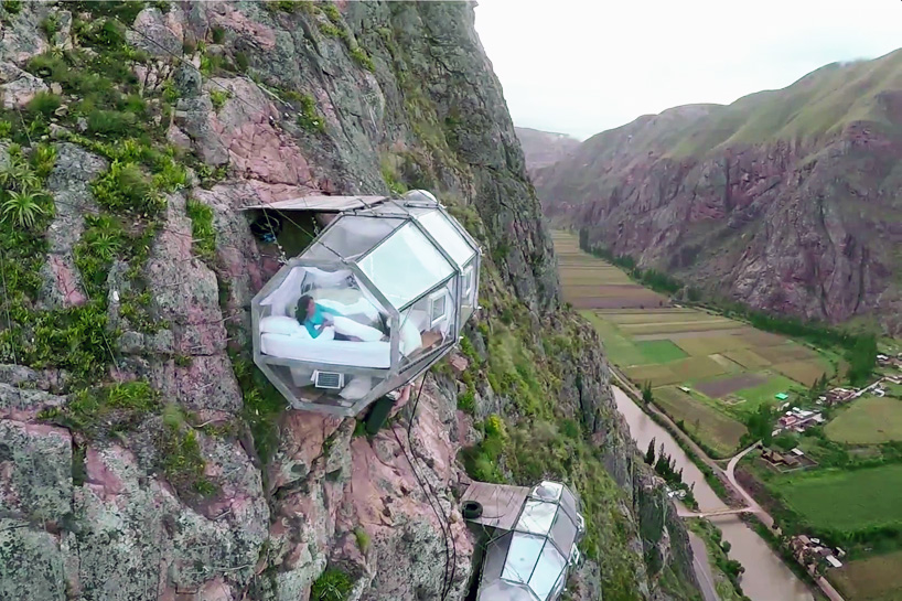 skylodge adventure suites suspended 400 feet above ground