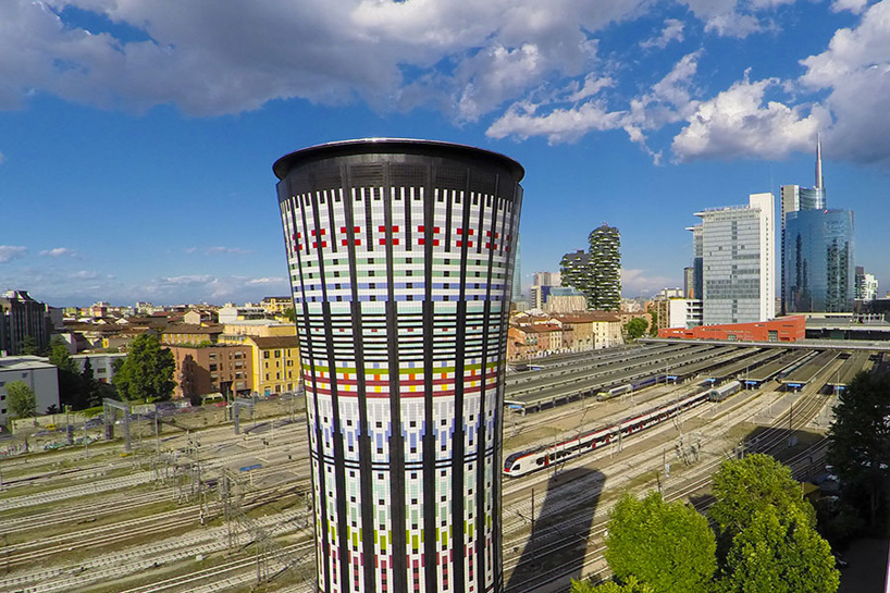 torre arcobaleno rainbow tower milan expo 2015 designboom