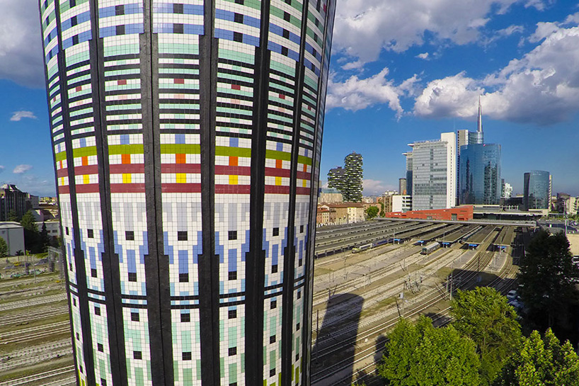 torre arcobaleno rainbow tower milan expo 2015 designboom
