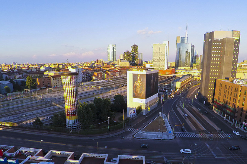 torre arcobaleno rainbow tower milan expo 2015 designboom