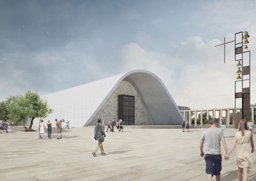 andrea maffei architects cinisi church and parish design competition italy designboom