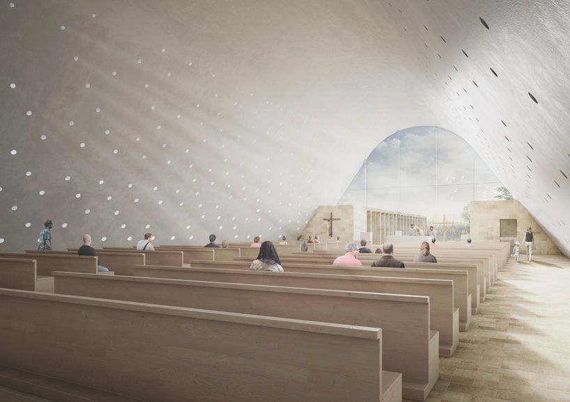 andrea maffei architects cinisi church and parish design competition italy designboom