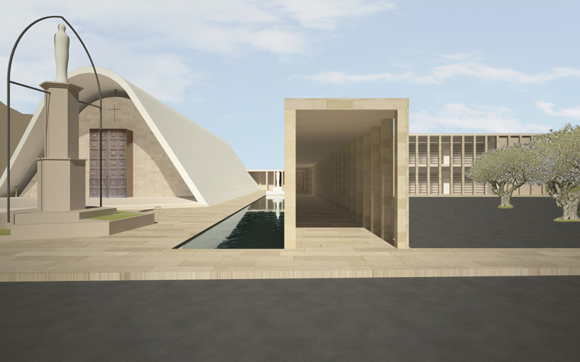 andrea maffei architects cinisi church and parish design competition italy designboom