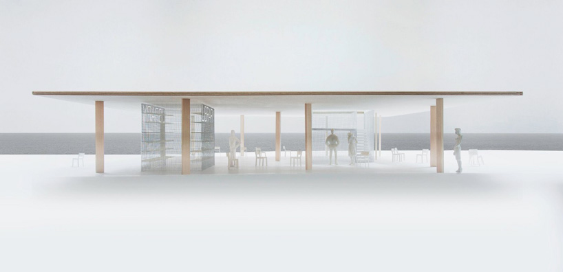 chicago architecture biennial lakefront kiosk competition ultramoderne chicago horizon pavilion designboom