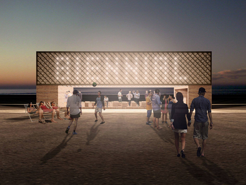 chicago architecture biennial lakefront kiosk competition ultramoderne chicago horizon pavilion designboom