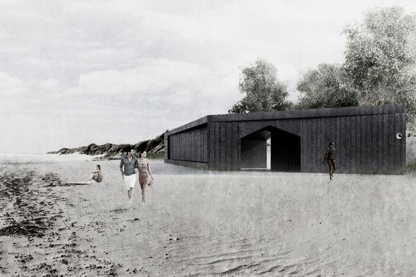 chicago architecture biennial lakefront kiosk competition ultramoderne chicago horizon pavilion designboom