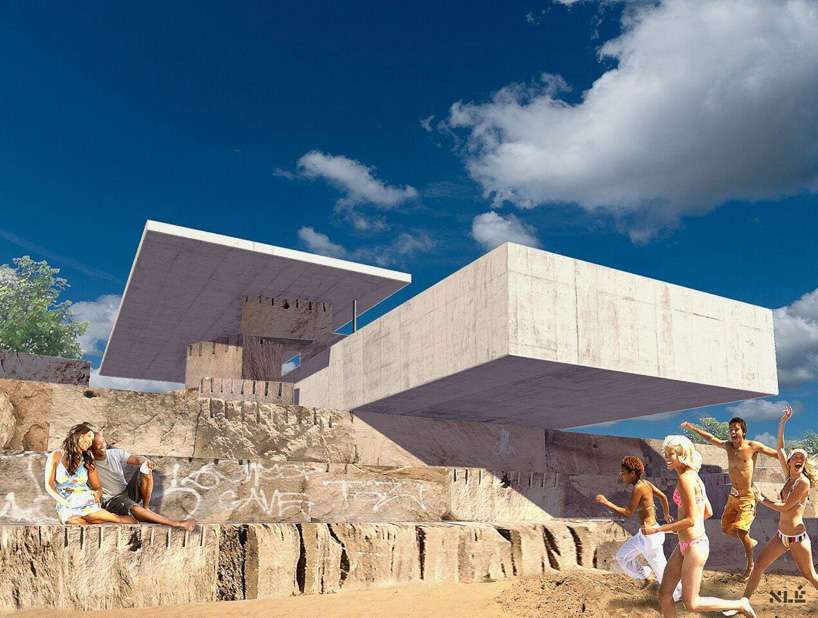 chicago architecture biennial lakefront kiosk competition ultramoderne chicago horizon pavilion designboom